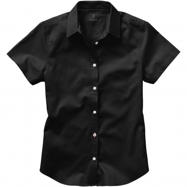 Логотрейд бизнес-подарки картинка: Женская рубашка с короткими рукавами, черный