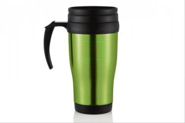 Лого трейд pекламные подарки фото: Stainless steel mug, green