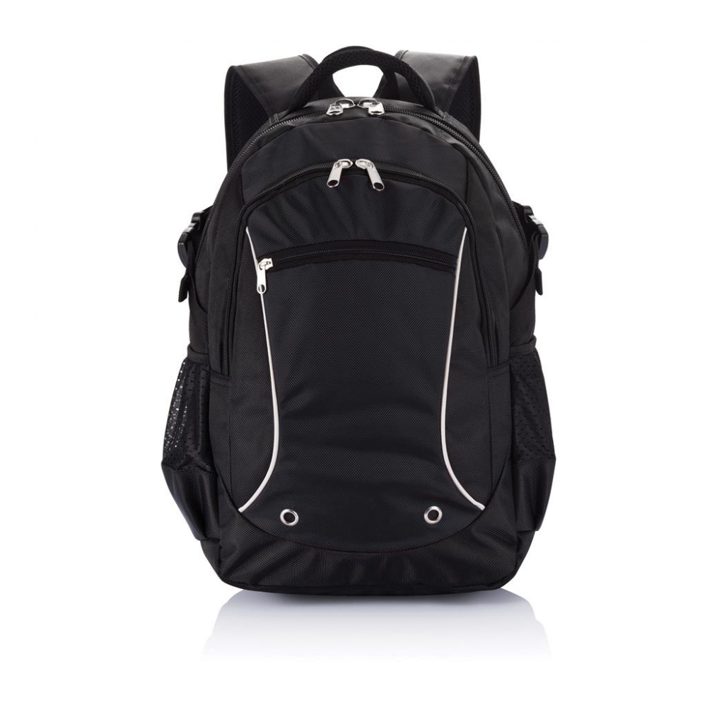 Лого трейд pекламные подарки фото: Рюкзак для ноутбука Denver, без ПВХ, черный