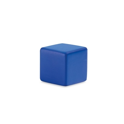 Лого трейд бизнес-подарки фото: Мячик антистресс Кубик, синий