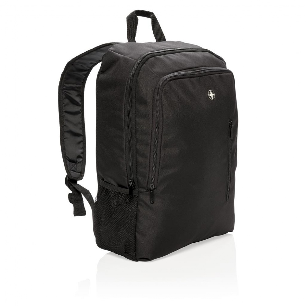 Лого трейд pекламные продукты фото: Рюкзак для ноутбука бизнес-класса Swiss Peak 17 дюймов, черный