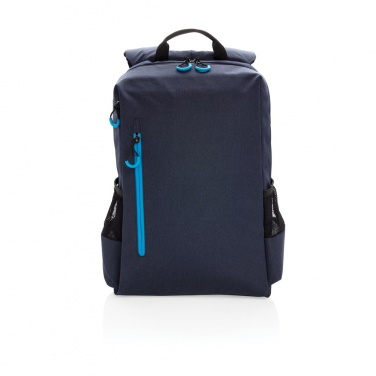 Лого трейд pекламные продукты фото: Рюкзак для ноутбука Lima 15" с RFID защитой и разъемом USB, синий