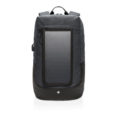 Лого трейд pекламные cувениры фото: Firmakingitus: Swiss Peak eclipse solar backpack, black