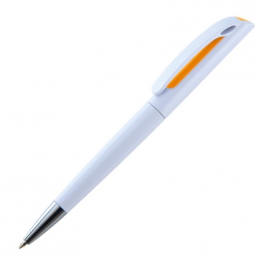 Лого трейд pекламные подарки фото: Пластмассовая ручка Justany, oранжевый