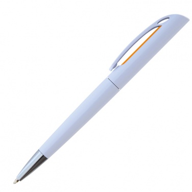 Лого трейд бизнес-подарки фото: Пластмассовая ручка Justany, oранжевый