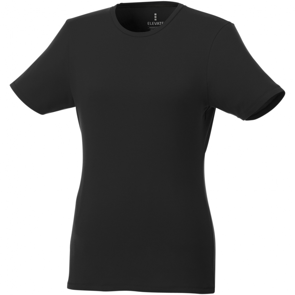 Лого трейд бизнес-подарки фото: Женская футболка Balfour с коротким рукавом, чёрная