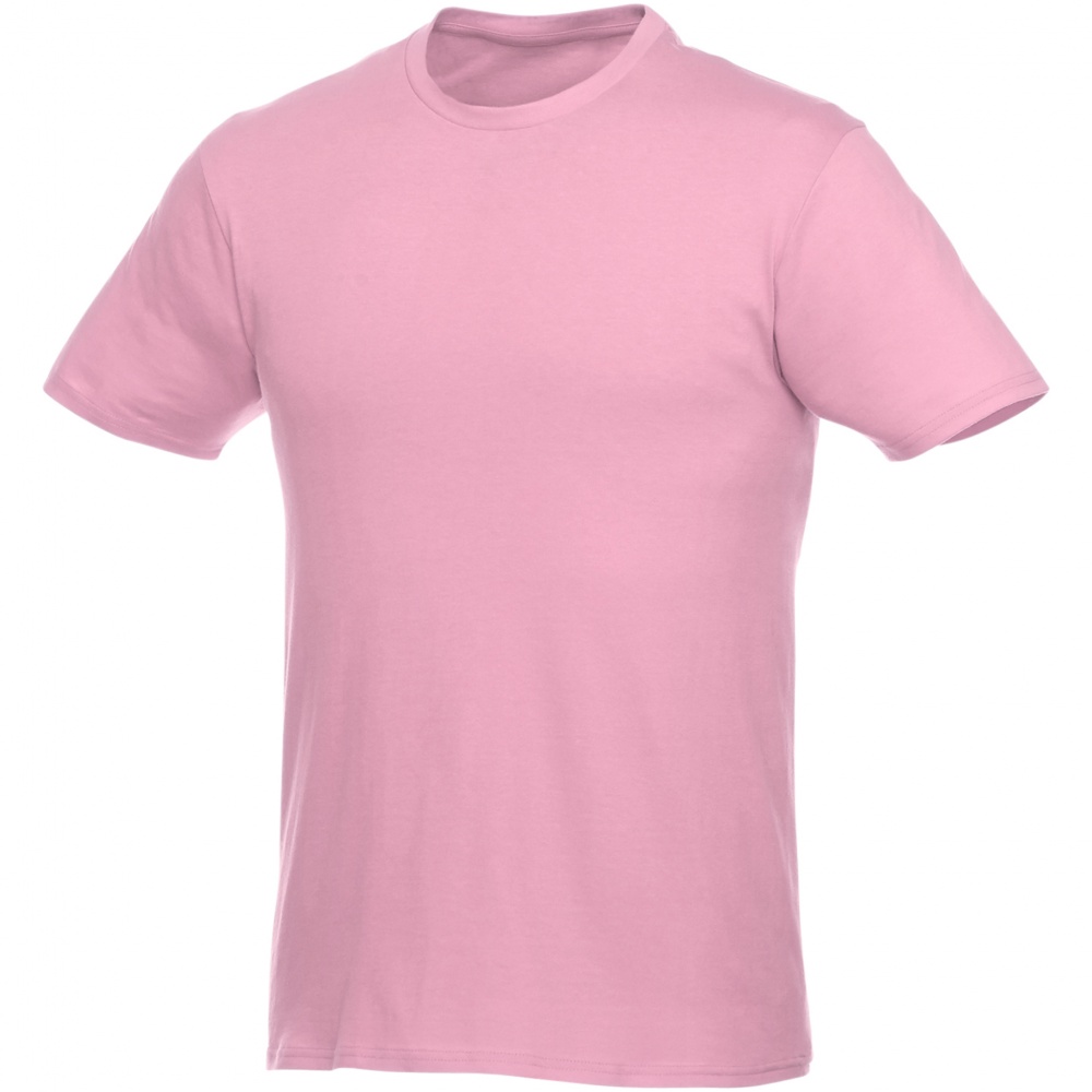 Лого трейд бизнес-подарки фото: Футболка-унисекс Heros с коротким рукавом, светло-розовая
