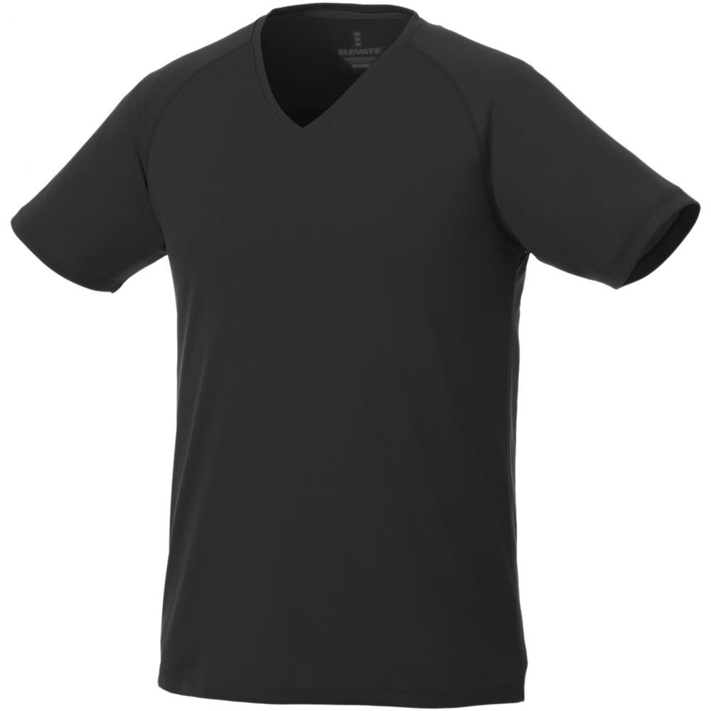 Логотрейд pекламные продукты картинка: Модная мужская футболка Amery, чёрная