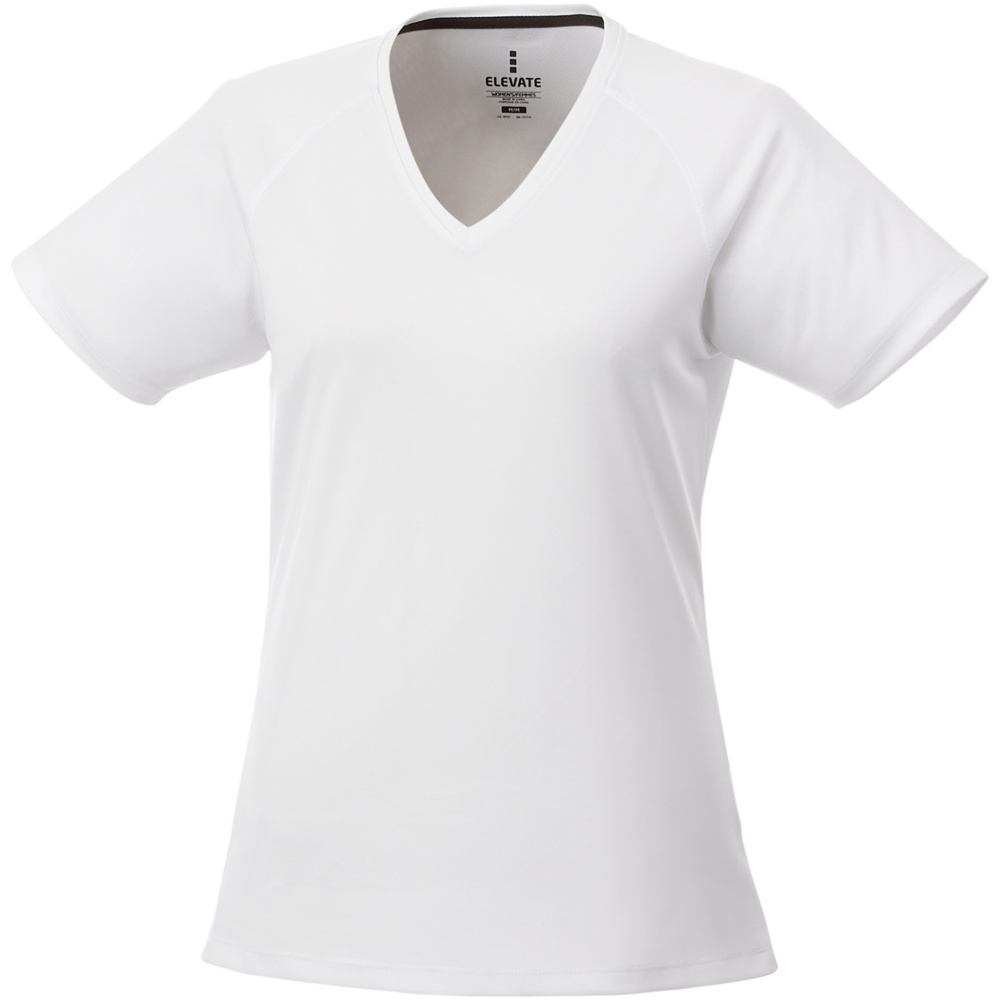 Лого трейд pекламные cувениры фото: Модная женская футболка Amery, белая