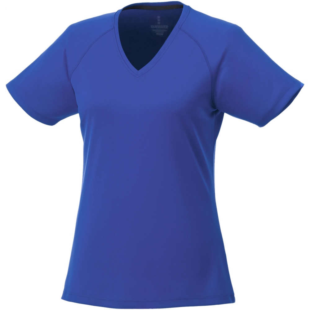 Лого трейд pекламные подарки фото: Модная женская футболка Amery, синяя