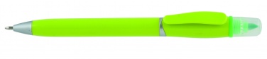 Лого трейд pекламные cувениры фото: Пластмассовая ручка с маркером 2-в-1 GUARDA, зеленый