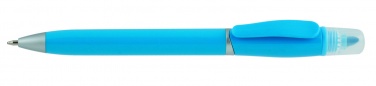 Лого трейд pекламные cувениры фото: Пластмассовая ручка с маркером 2-в-1 GUARDA, синий