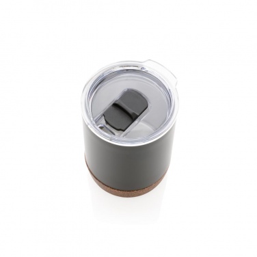 Лого трейд pекламные подарки фото: Вакуумная термокружка Cork для кофе, 180 мл, черный