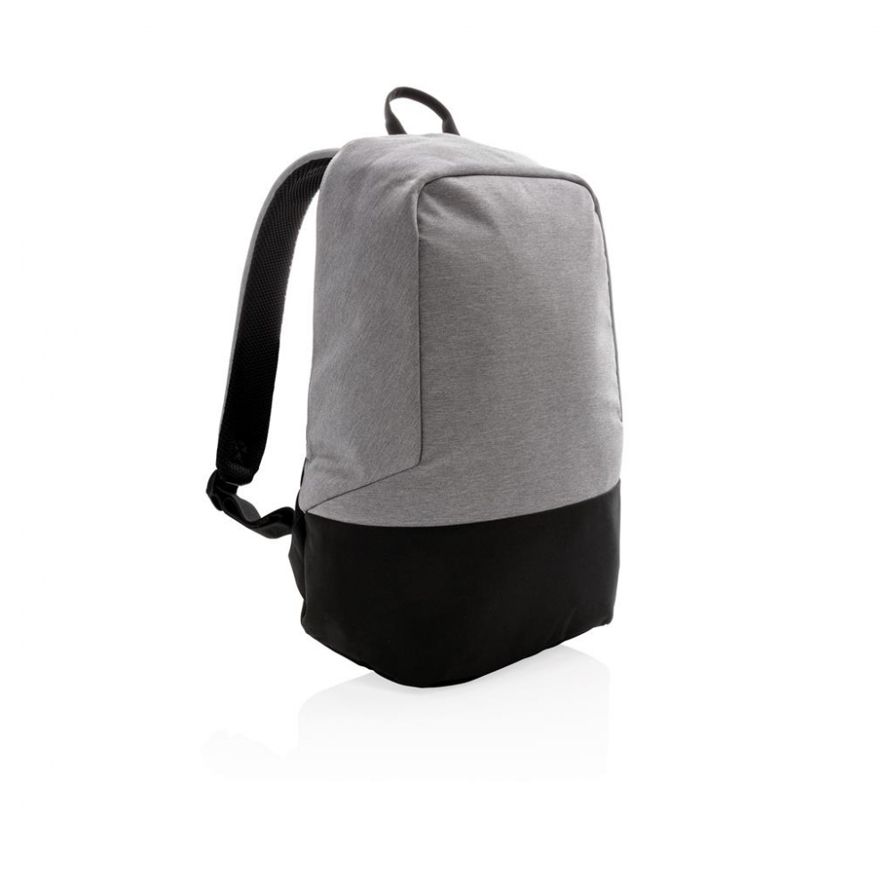 Логотрейд pекламные подарки картинка: Стандартный антикражный рюкзак, без ПВХ, серый
