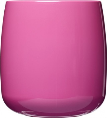 Логотрейд pекламные cувениры картинка: Классическая пластмассовая кружка, 300 мл, розовая