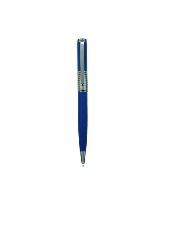 Лого трейд бизнес-подарки фото: Металлическая ручка EVOLUTION Pierre Cardin, синий
