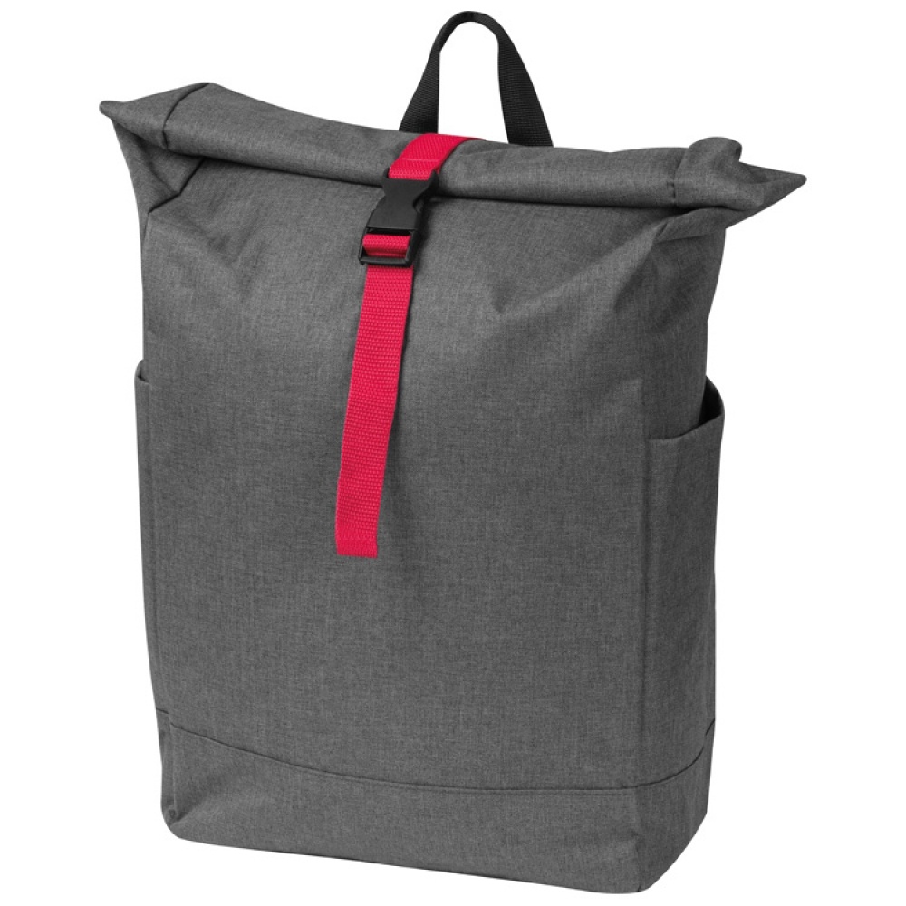 Лого трейд pекламные подарки фото: Рюкзак с цветными элементами, красный