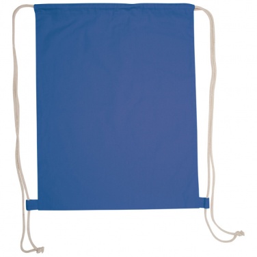 Логотрейд pекламные подарки картинка: Сумка-мешок из хлопка ECO Tex, синий