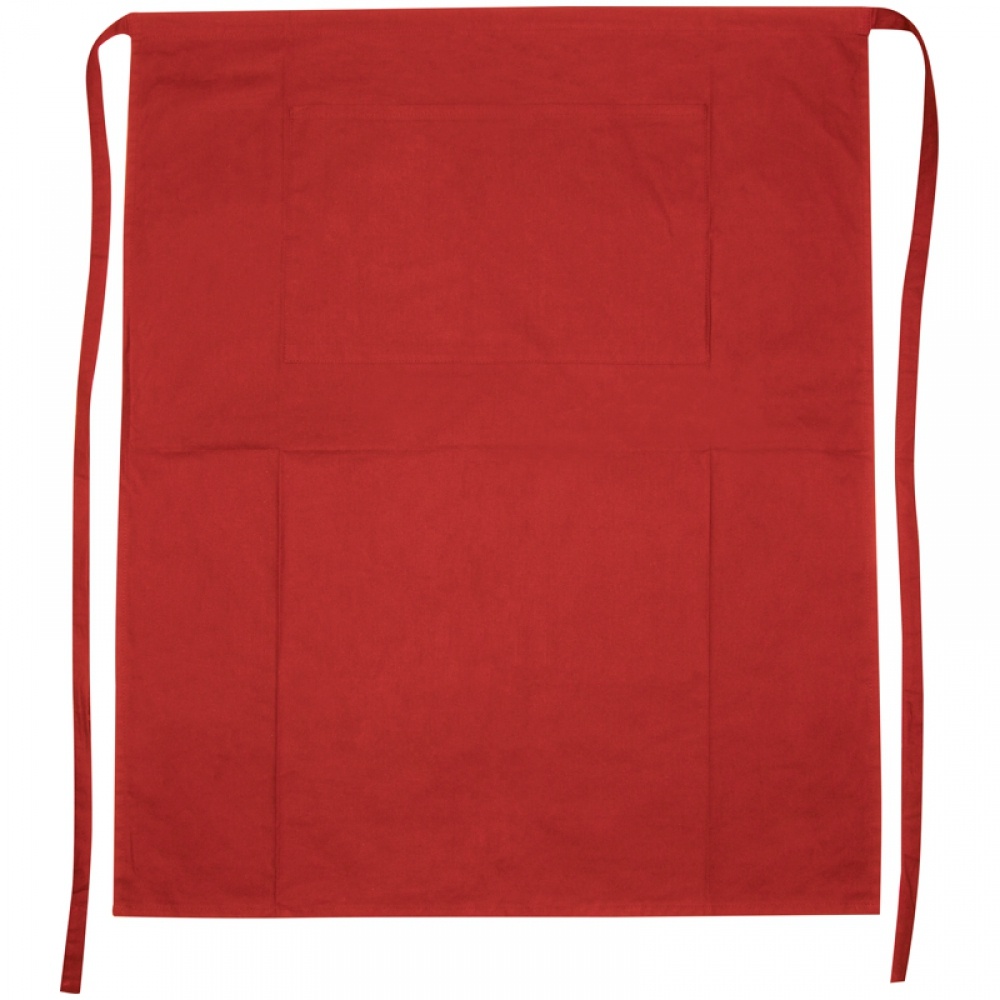 Логотрейд бизнес-подарки картинка: Фартук из хлопка - длинный, красный