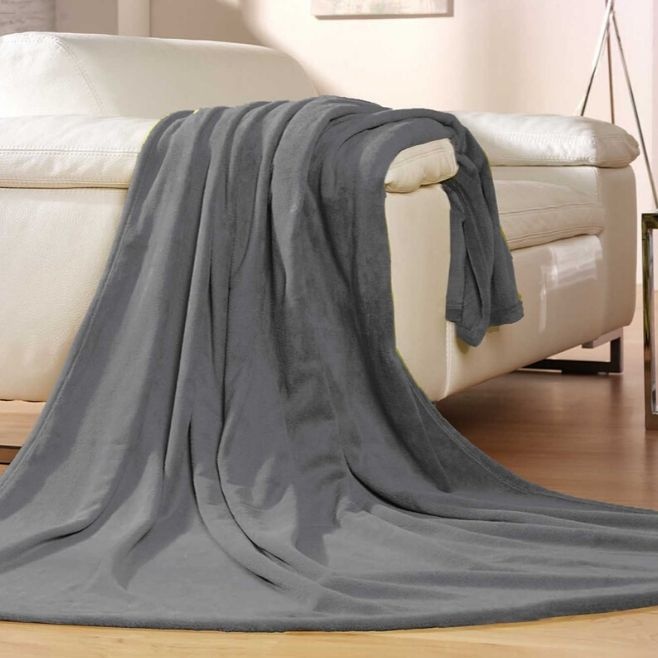 Логотрейд бизнес-подарки картинка: Флисовое одеяло Memphis, серый