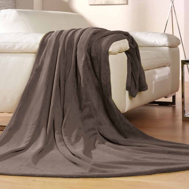 Лого трейд pекламные cувениры фото: Флисовое одеяло Memphis, светло-коричневый