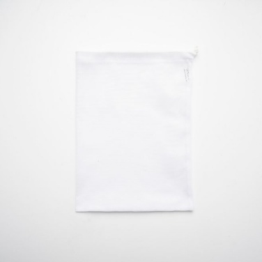 Логотрейд pекламные подарки картинка: Võrkmaterjalist korduvkasutatav puuviljakott, 25x32 cm, valge