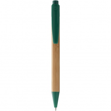 Логотрейд pекламные cувениры картинка: Шариковая ручка Borneo, зеленый
