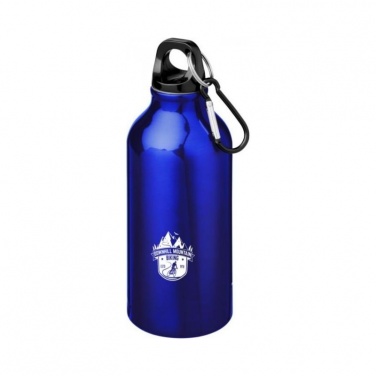 Лого трейд pекламные продукты фото: Бутылка для питья с карабином, синий