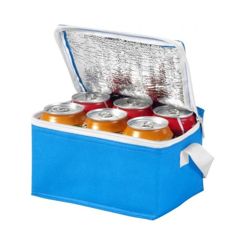 Логотрейд pекламные cувениры картинка: Сумка-холодильник на 6 банок, голубой