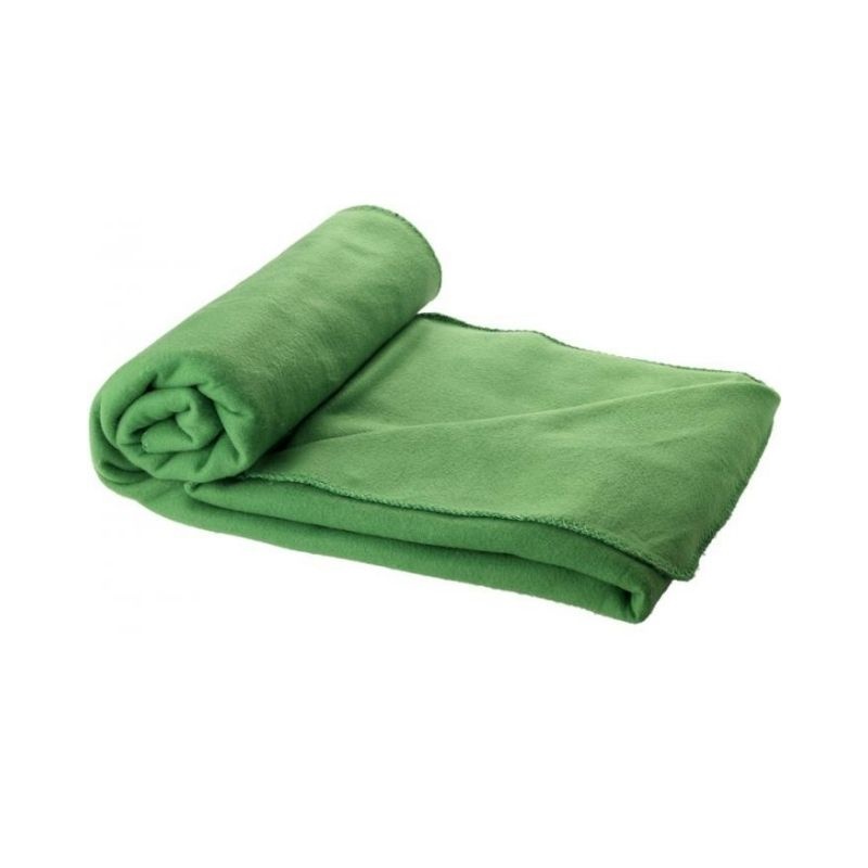 Логотрейд бизнес-подарки картинка: Плед Huggy в чехле, зеленый