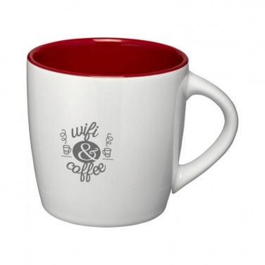 Логотрейд бизнес-подарки картинка: Керамическая чашка Aztec, белый/красный