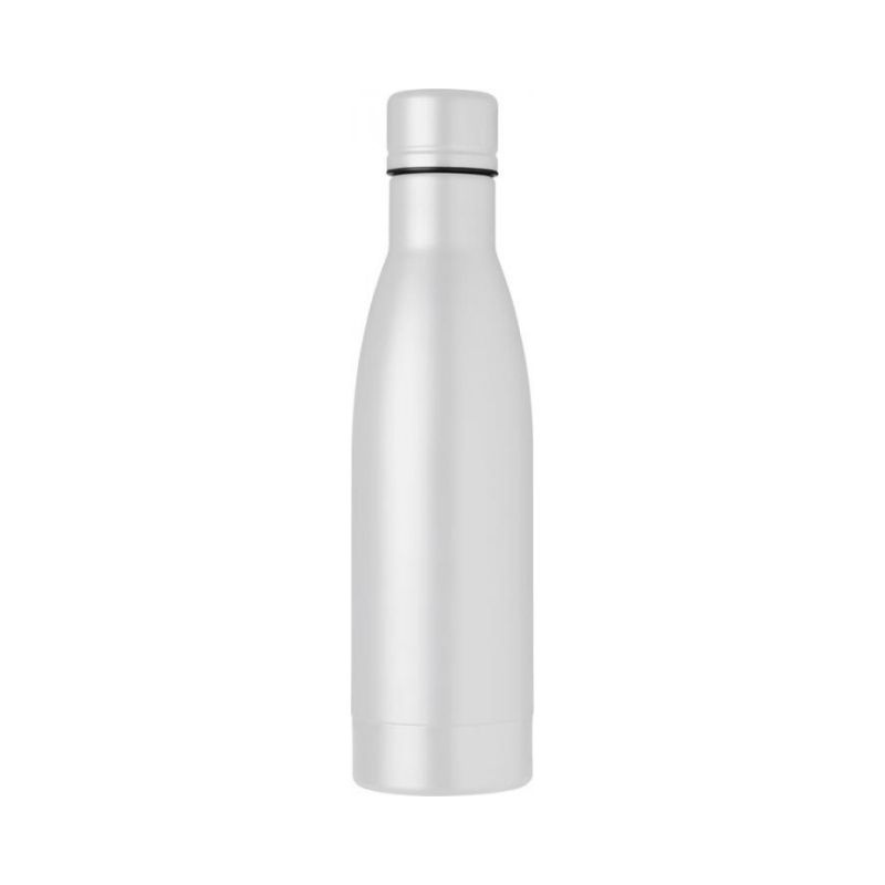 Лого трейд бизнес-подарки фото: Вакуумная бутылка Vasa c медной изоляцией, белый
