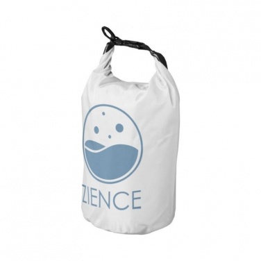 Логотрейд pекламные продукты картинка: Походный 10-литровый водонепроницаемый мешок, белый