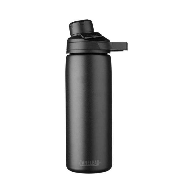Лого трейд pекламные cувениры фото: Медная бутылка с вакуумной изоляцией Chute Mag объемом 600 мл, черный