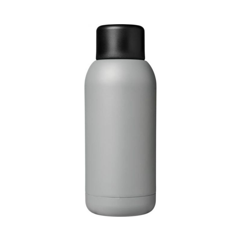 Лого трейд pекламные подарки фото: Спортивная бутылка с вакуумной изоляцией Brea объемом 375 мл, cерый