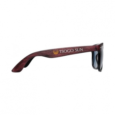 Логотрейд pекламные подарки картинка: Солнечные очки Sun Ray с цветным покрытием, красный