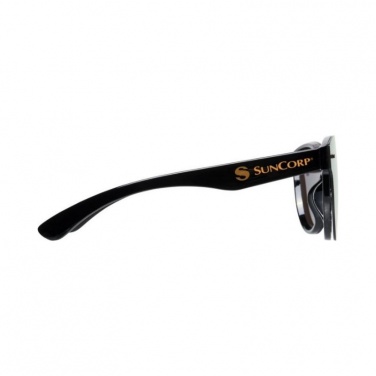 Логотрейд pекламные продукты картинка: Солнцезащитные очки Shield с полностью зеркальными линзами, желтый