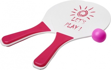 Логотрейд pекламные продукты картинка: Набор для пляжных игр Bounce, светло-розовый