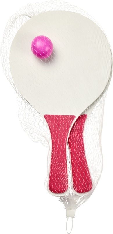 Лого трейд pекламные подарки фото: Набор для пляжных игр Bounce, светло-розовый