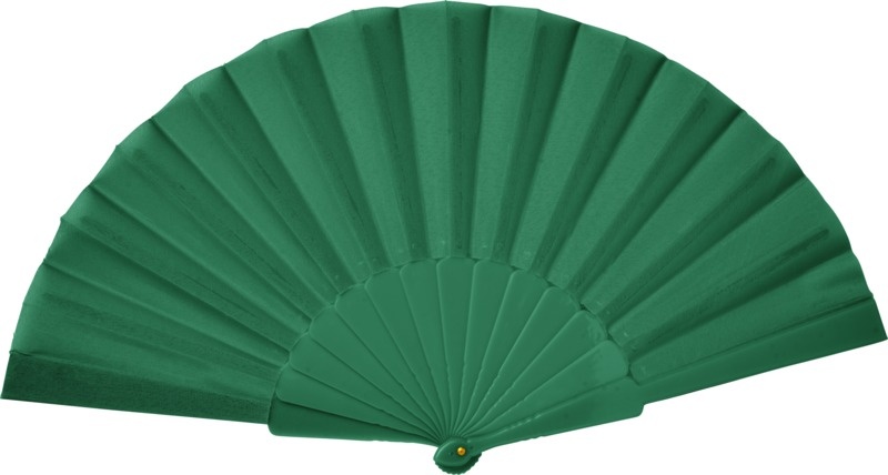 Логотрейд pекламные cувениры картинка: Складной ручной веер Maestral в бумажной коробке, зеленый