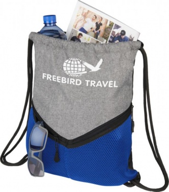 Лого трейд pекламные подарки фото: Voyager drawstring backpack, ярко-синий