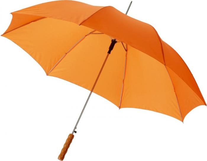 Лого трейд pекламные продукты фото: Автоматический зонт Lisa 23", оранжевый