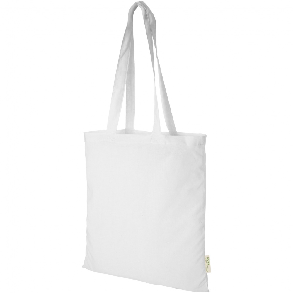 Логотрейд pекламные cувениры картинка: Orissa 100 g/m² organic cotton tote bag 7L