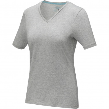 Логотрейд pекламные подарки картинка: Kawartha short sleeve women's organic V-neck t-shirt