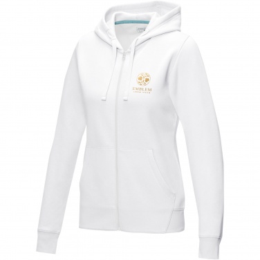 Логотрейд pекламные подарки картинка: Ruby women’s organic recycled full zip hoodie