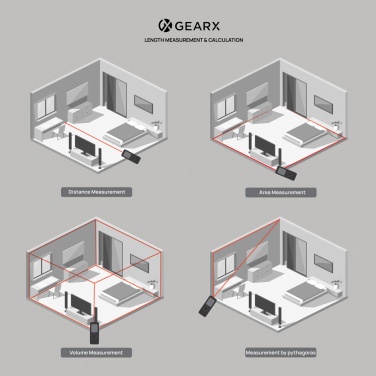 Лого трейд pекламные продукты фото: Лазерный дальномер Gear X RCS из переработанного алюминия, 30 метров