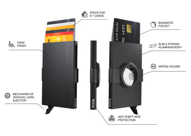 Логотрейд pекламные продукты картинка: Футляр для кредитных карт RFID с держателем для AirTag 2163155