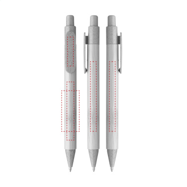 Логотрейд pекламные cувениры картинка: Шариковая ручка Bamboo Wheat Pen из пшеничной соломы