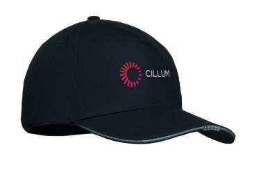 Лого трейд pекламные cувениры фото: 5 panel LED cotton cap 220gr/m²