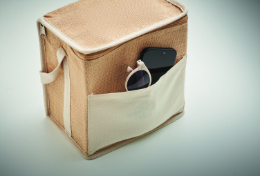 Логотрейд бизнес-подарки картинка: Jute and canvas cooler bag 3L